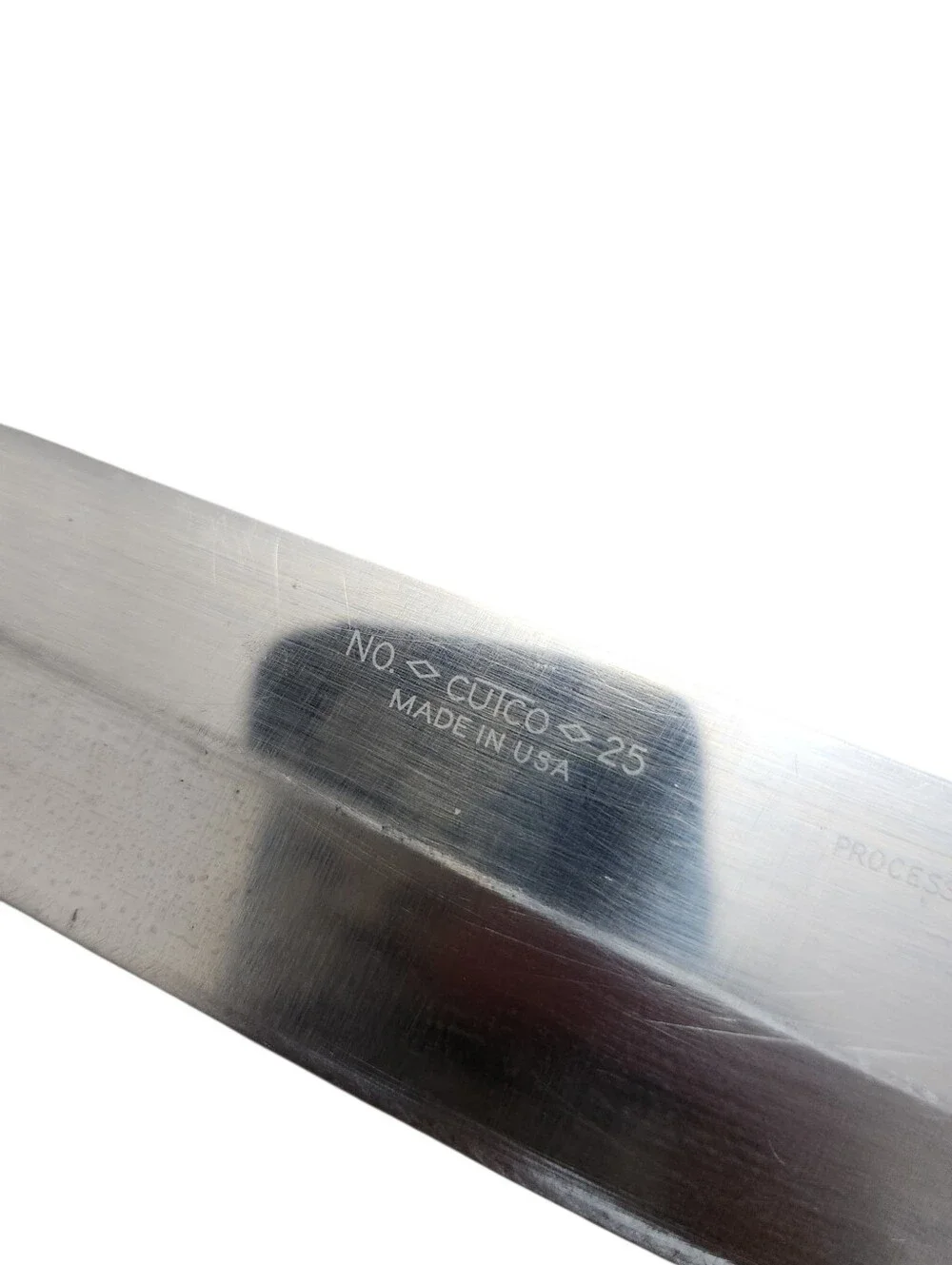 Vintage Cutco Chef's Knife No 25 Chef Brown Wood Carved Handle Sharp